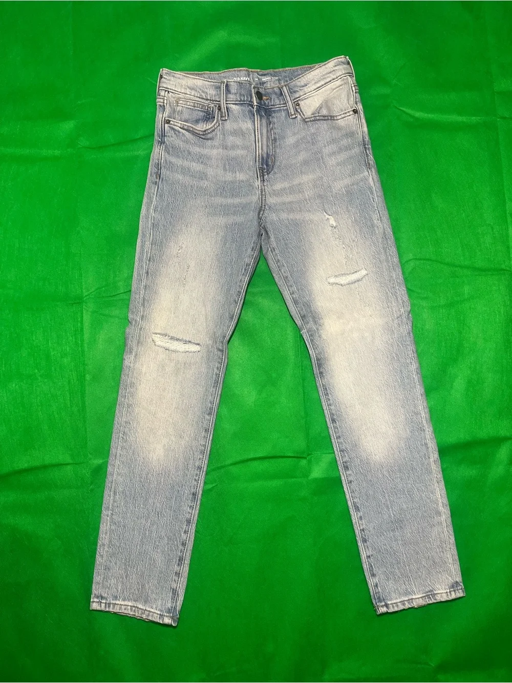 Light Wash boys Slim Straight Jeans - Light Blue